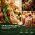 thumbnail image 6 of 9000 Strands Christmas Foil Fringe Tinsel Icicle Decorations, 19.7 Inch Metallic Tinsel Strands for Xmas Tree, Holiday Party DIY Ornaments, Red Green Gold, 6 of 6