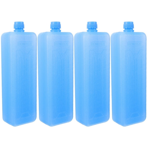 BRIGHTFUFU Cajas de congelador para refrigeradores, cajas de hielo, refrigerador de bloques de hielo, cajas de hielo reutilizables, 4 Uds.