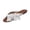 White, variant on Gpaecead Women Vintage Fringe Flat Flip Flops Solid Color Cushioned Non Slip Spring Summer Beach Casual Shoes,Black