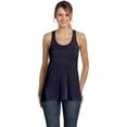 thumbnail image 3 of Bella Ladies Flowy Racerback Tank, M, Midnight, 3 of 5