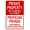 Warning Sign 4, variant on Private Property Do Not Enter Warning Sign - 8"x12", Security Metal Decor for Business, Office, Road, Street, Home, Yard, Garden