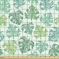 thumbnail image 2 of Ambesonne Tropical Fabric by the Yard Upholstery, Exotic Theme Tropic Leaves, 1 Yard, Multicolor, 2 of 5