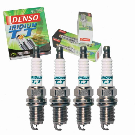 4 pc DENSO Iridium TT Spark Plugs compatible with Nissan Frontier 2.4L L4 1998-2004