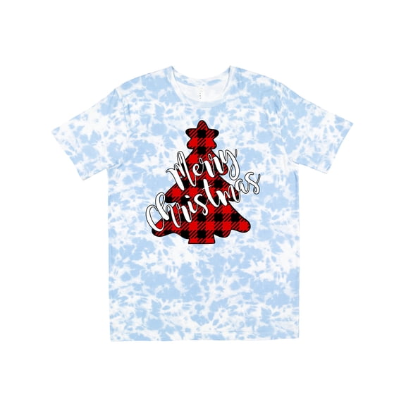 Inktastic Red Buffalo Plaid Christmas Tree T-Shirt