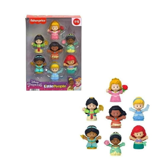 Juguete para Bebés Fisher-Price Little People Paquete de 7 Figuras de Princesas