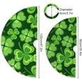 thumbnail image 3 of Coolnut St. Patrick's Day Clover Christmas Tree Skirt Tree Skirt for Holiday Party Home Christmas Day Ornaments48", 3 of 6