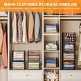 thumbnail image 6 of Huxidaja 4-Tier Stackable Metal Wire Closet Organizer and Storage Shelves, Foldable Carbon Steel Wire Clothes Baskets for Wardrobe, Black, 6 of 10