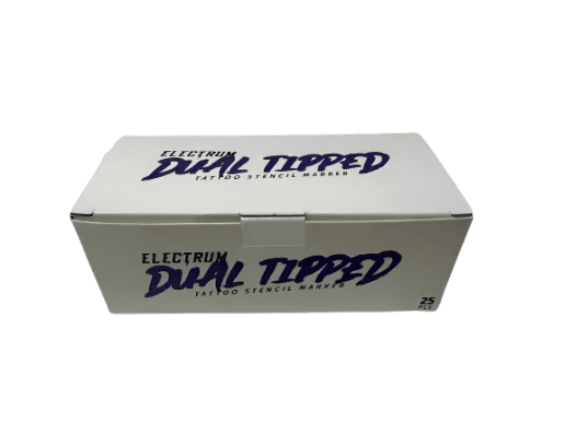 Electrum Dual Tipped Tattoo Stencil Marker - Piercing Marking - Smudge Resistant Skin Marker Pen - 5 Pack