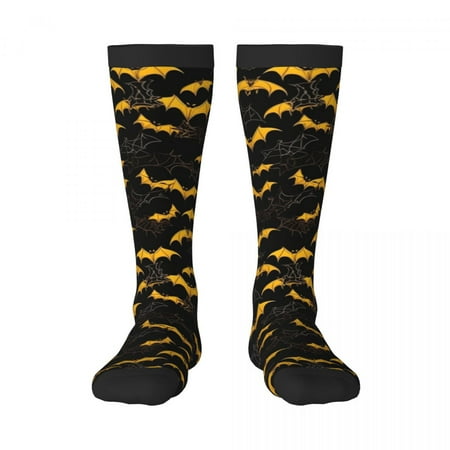 

Generic Halloween Color Block Long Socks (3D Print) 2 Black-1