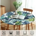 thumbnail image 6 of Elastic Fitted Edged Round Tablecloth, Washable Table Cover for Indoor or Outdoor 38"-42" Table, 44Inch Tablecover, Tree, 6 of 6