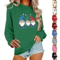 thumbnail image 1 of Meichang Chandails de Noël pour Femmes, Imprimé de Noël Mignon, Manches Longues, Col Rond, Chandail de Fête à Enfiler, Décontracté, Automne Hiver, 1 of 7