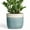 Blue, variant on Ordivic 6 inch Black Ceramic Planter with Drainage Hole & Plug, Round Flower Pot for Succulents & Cactus, Indoor Outdoor for Home Office Desk, Housewarming Gift