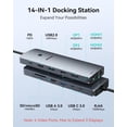 thumbnail image 2 of Laptop Docking Station 3 Monitors, USB C Hub with 2 HDMI 2DP, RJ45 Ethernet, 5 Gbps USB C/A, 100W PD SD/microSD for Dell/HP/Lenovo -, 2 of 2