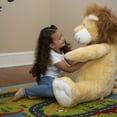 thumbnail image 2 of Melissa & Doug Gentle Jumbos Lion Giant Stuffed Plush Animal (Sits Nearly 3 Feet Tall), 2 of 5