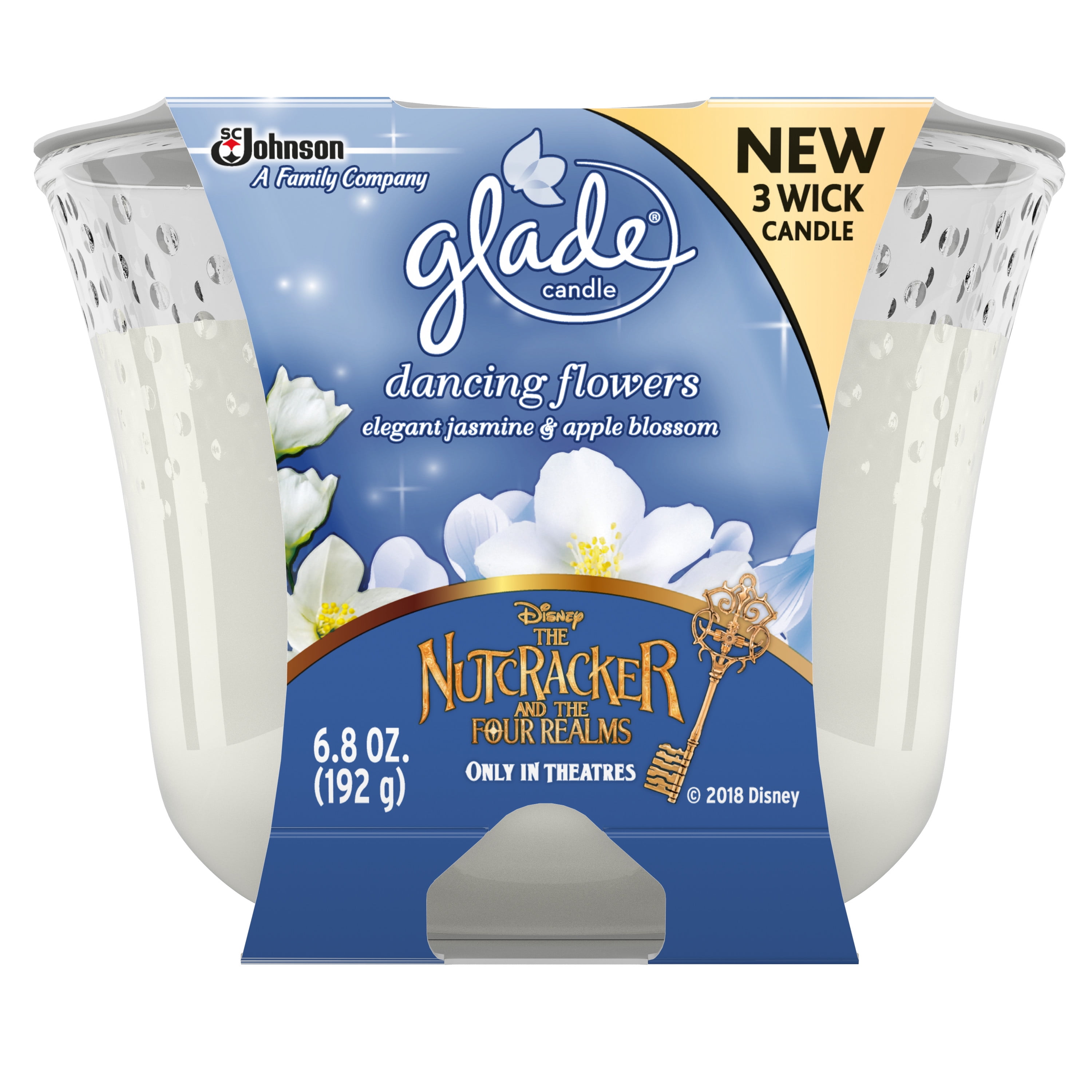 Glade 3 Wick Air Freshener, Dancing Flowers, 6.8 oz