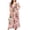 *Pink, variant on U Women's Plus Size Floral Print Flutter Sleeve Tunic Maxi Dress ,Casual Summer Maxi Dress Pink,Womens Plus L