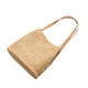 thumbnail image 1 of Bolso de paja tejido a mano para mujer, tipo cubo, tipo bandolera (beige oscuro), 1 of 5