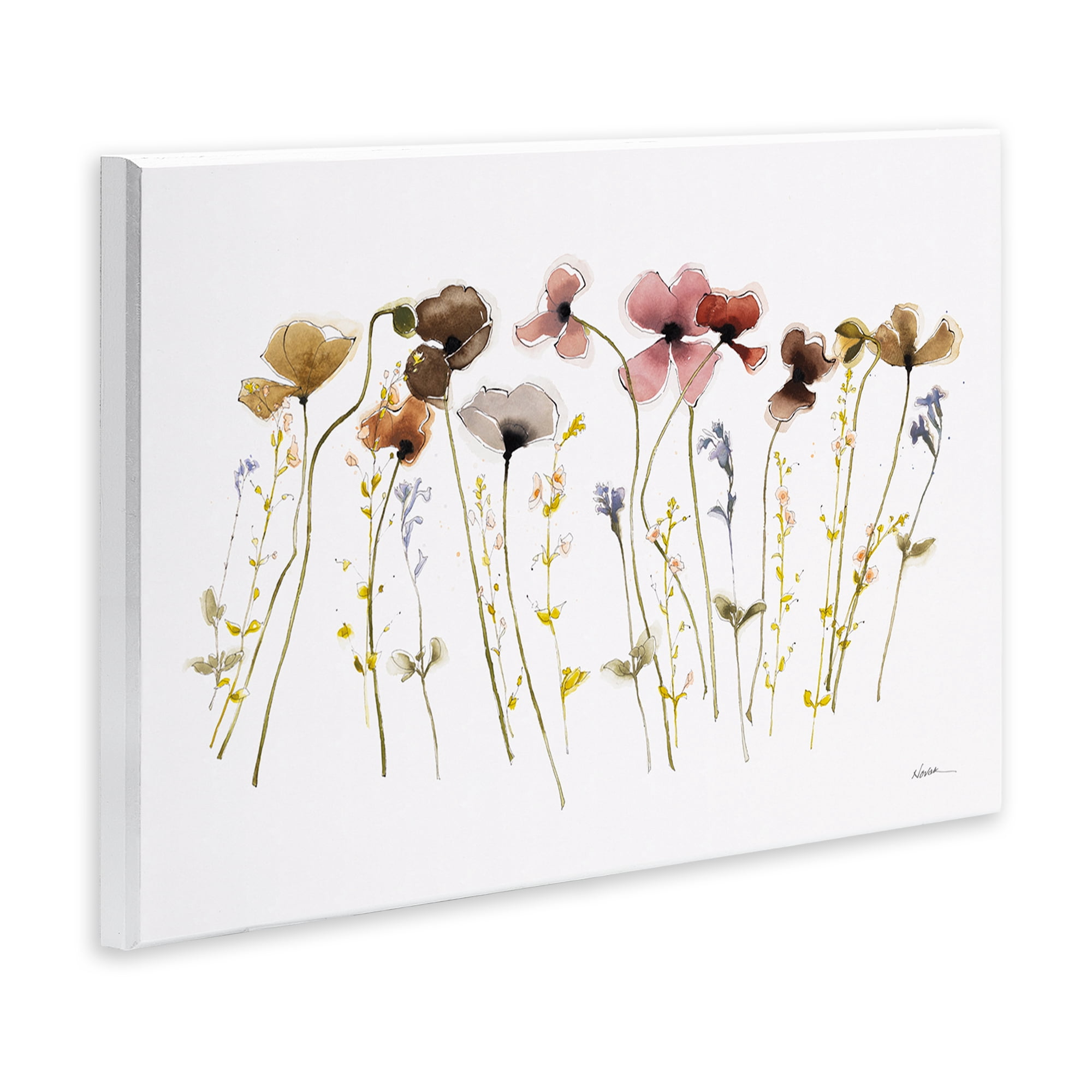 Stupell Industries Spring Poppy Sprigs Botanical & Floral Painting Unframed Art Print Wall Art, 15 x 10