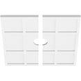 thumbnail image 2 of 22"OD x 3"ID x 7 1/2"C x 1"P Rubik Architectural Grade PVC Contemporary Ceiling Medallion, Two Piece, 2 of 11