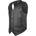 thumbnail image 2 of Defy Leather Motorbike Vest, Biker V-Neck Style Vest - Jacket with Inner Pockets, XL, 2 of 5