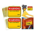 thumbnail image 2 of 3?4 Inch Caution Max Load/Shelf Lbs Sticker Bright Warning Pallet Rack Capacity Labels 60Pcs Industrial Strength Cross Beam Safety?Stickers For Warehouse Warehouse Pallet Racking Forklift, 2 of 4
