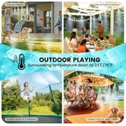 Outdoor Misting Cooling System with Advanced Filtration,50FT Misting Cooling System,15 Nozzles&Water Tap Adapter,Patio Misters for Cooling Kit,for Waterpark, Garden,Greenhouse, Canopy,Porch,Umbrella