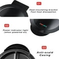 thumbnail image 2 of Dual-Zone Electric Omelette Maker, Electric Omelette Maker Machine, Omlet Maker ElectricNonstick, Non Stick Coating with Indicator Lights, 2 Individual 6.5" Omelets at Once, Quick & Easy, 2 of 6