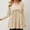 Khaki, variant on Womens Puff Long Sleeve Shirts,Babydoll Peplum Tops For Women V Neck Tunic Dressy Casual Blouse A 2XL