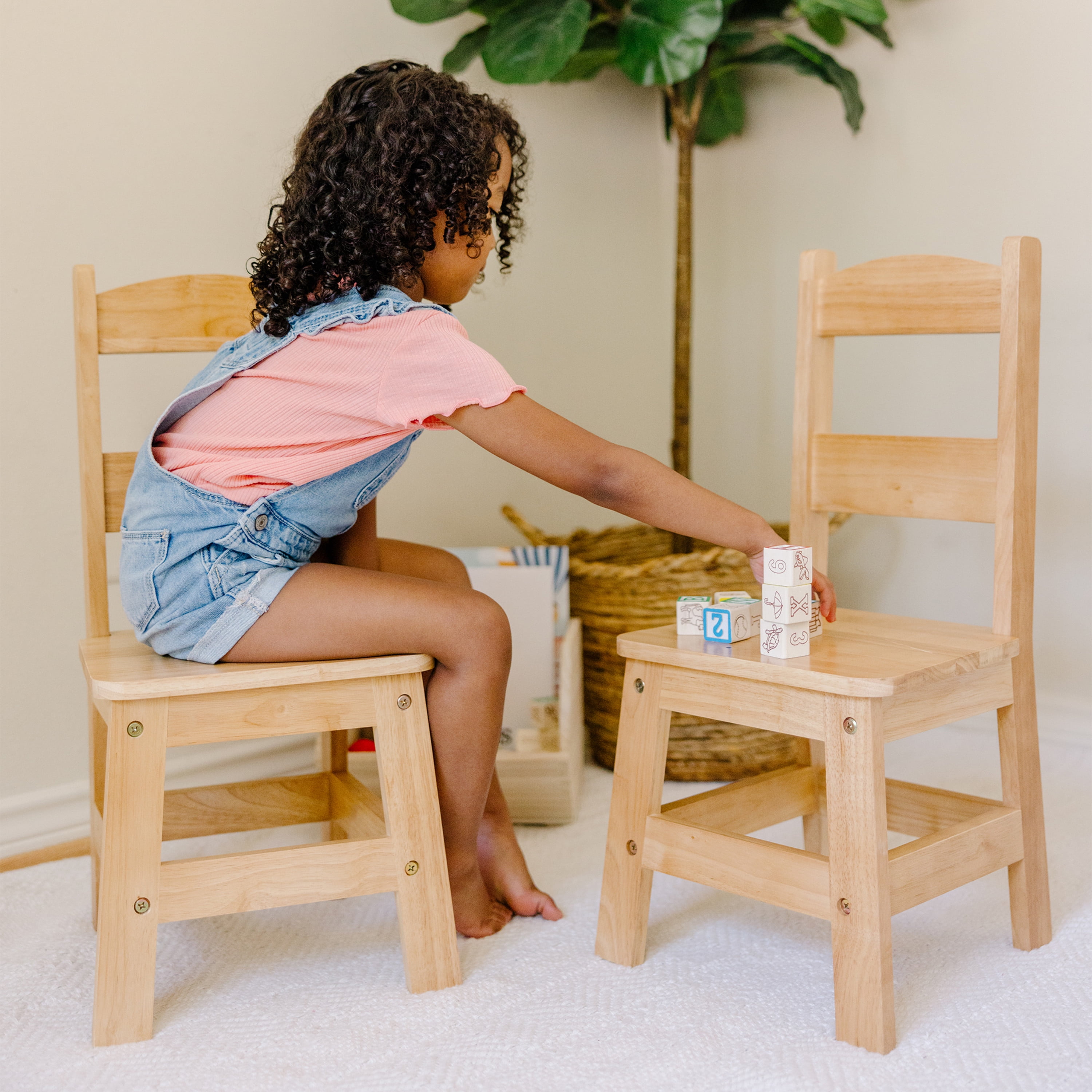 Melissa and 2025 doug wooden chairs