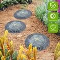 thumbnail image 3 of OIUR Garden Stepping Stone Glow-in-The-Dark Butterfly Insect Resin Garden Stone Moon Sun Star Stepping Stone for Patio Lawn, 3 of 7