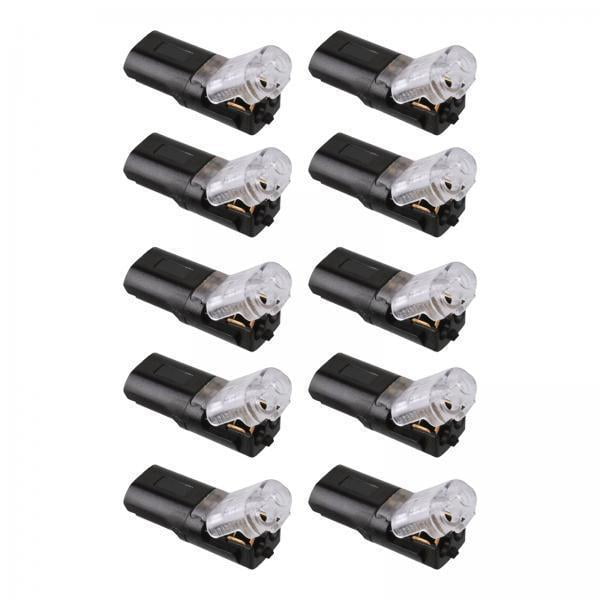 Conectores de cables,Conectores de cable LED enchufables de 2 pines y 2 vías,Terminales de cable para AWG 20-22 universal,Conectores de alambre de resorte ,Conectores de 2 piezas