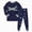 boy outfits-Dark Blue, variant on Toddler Boys Warm Clothes Set 2 Piece Long Sleeve Print Pullover Sweatshirt Top Elastic Waist Sweatpants Fall Winter Outfits(Green,2-3 Y)