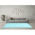 thumbnail image 3 of Ahgly Company Indoor Rectangle Abstract Light Blue Contemporary Area Rugs, 8' x 10', 3 of 4