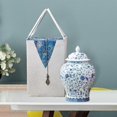 thumbnail image 4 of Jarrón de jengibre de cerámica oriental con tapa con bolsa Chinoiserie Regalo decorativo Jarrón de flor de ciruel fiesta Decoración Baoblaze tarro de jengibre, 4 of 8