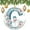 pattern-4, variant on Ornament Letter C with Snowman Winter Flowers Double-Sided Printed 3" Ceramic Christmas Ornament Initial Letter Monogrammed Ceramic Elegant Hanging Christmas Tree Decorations