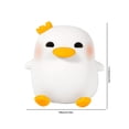 thumbnail image 2 of Lámpara Squishy 1200mAh de la noche del pato del sensor táctil recargable lindo del pato USB, 2 of 9