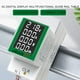thumbnail image 4 of 2X Medidor de Energía Eléctrica de Riel DIN Medidor Electrónico de Kwh Vatímetro Voltímetro Amperímetro Multidigital AC 50-300V 100A, 4 of 5
