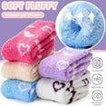 thumbnail image 4 of 5 Pairs Womens Fuzzy Fluffy Cozy Warm Super Soft Slipper Socks Microfiber 3-8 Pairs Home Socks For Christmas, 4 of 7