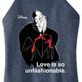 thumbnail image 3 of Disney Villains - Cruella De Vil Love Unfasionable  - Juniors High Neck Tank Top, 3 of 5