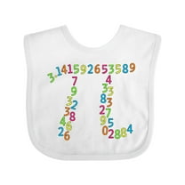 Inktastic Pi Numbers in Pi Symbol for Pi Day Boys or Girls Baby Bib