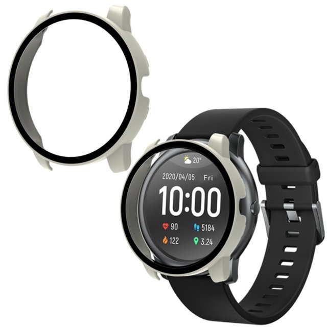 WIFKLSIIPG Screen Protector Cover Suitable for Haylou Solar LS05 Glass Case+Film Smart Watchband Full Protective Cover