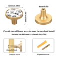 thumbnail image 3 of Kitchen Cabinet Knobs Cabinet Handles 1.25 inch Diameter Zinc Alloy Hand Drawn Camera 4 Pack, 3 of 9