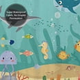 thumbnail image 6 of Fish Underwater Kids Shower Curtain Bathroom Shark Whale Ocean Sea Cartoon Baby Animal Child for Boy Girls Fabric Bathroom Decor, 6 of 7