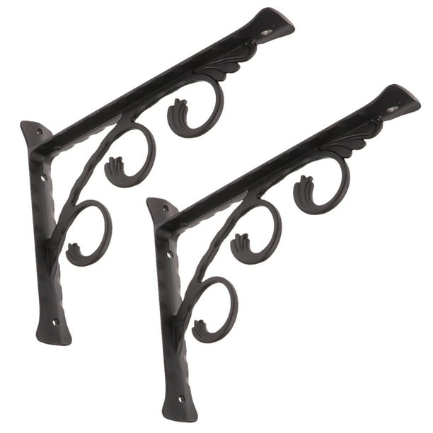 2 piezas, soporte de estante de metal resistente para estantería floral, soporte de estantería Los 20x15cm