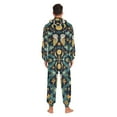 thumbnail image 4 of FORMRS Onesies Pajama for Adults Unisex Hoodie Winter Jumpsuit One Piece Sleepwear, Sizes S-2XL, Brown Mystical Owls, 4 of 7