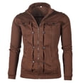 thumbnail image 1 of Men's Slim Fit Zip Up Casual Sweatshirt Jacket Lightweight Comfortable Solid Color Pullover for Everyday Wear, 1 of 5
