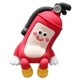 thumbnail image 4 of Adorable Cartoon Fire Extinguisher Figurine Desk Decoration Collectible Model For Shelf And Home Display, 4 of 4