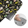 thumbnail image 5 of Honeii cartoon Skull spider web Pattern Bathroom Anti-Skid Pad Bathroom Mat Vintage Seamless Pattern Not-Slip Toilet Rug Set, 5 of 6