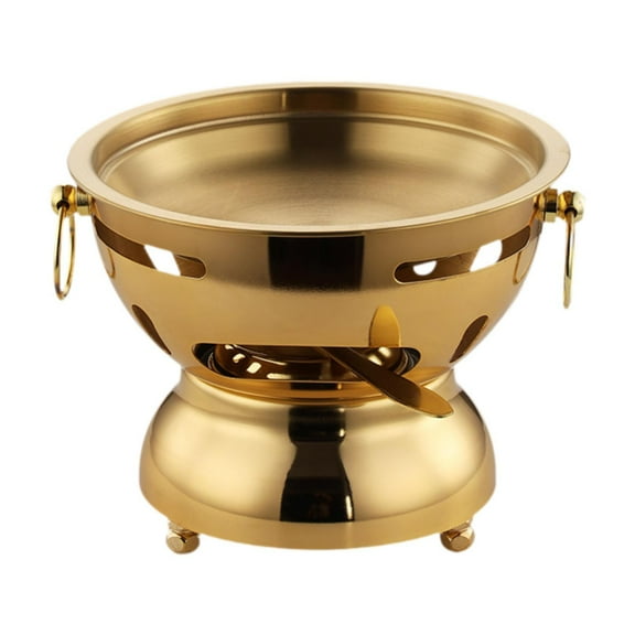 yotijay Mini Hot Pot Small Hot Pot Milk Tea Hot Pot,Stainless Steel Hot Pot,Traditional Chinese Hot Pot for Kitchen Countertop Hiking S