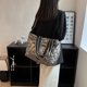 thumbnail image 1 of Bolso De Hombro Bolso Bolso bandolera informal para mujer, bolso de hombro acolchado de algodón de invierno (gris), 1 of 6
